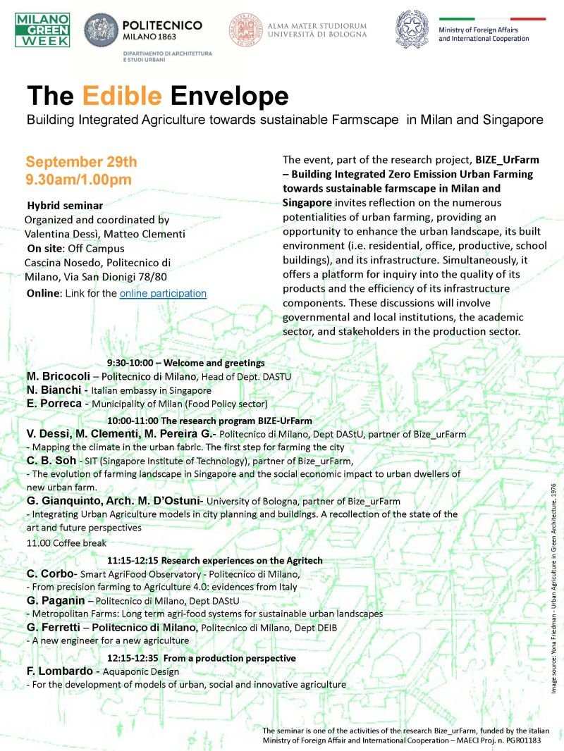 The edible Envelope in Milan 29-09-2023 presentation of the international research between Politecnico di Milano, Singapore institute of technology and Nitter-Betanit