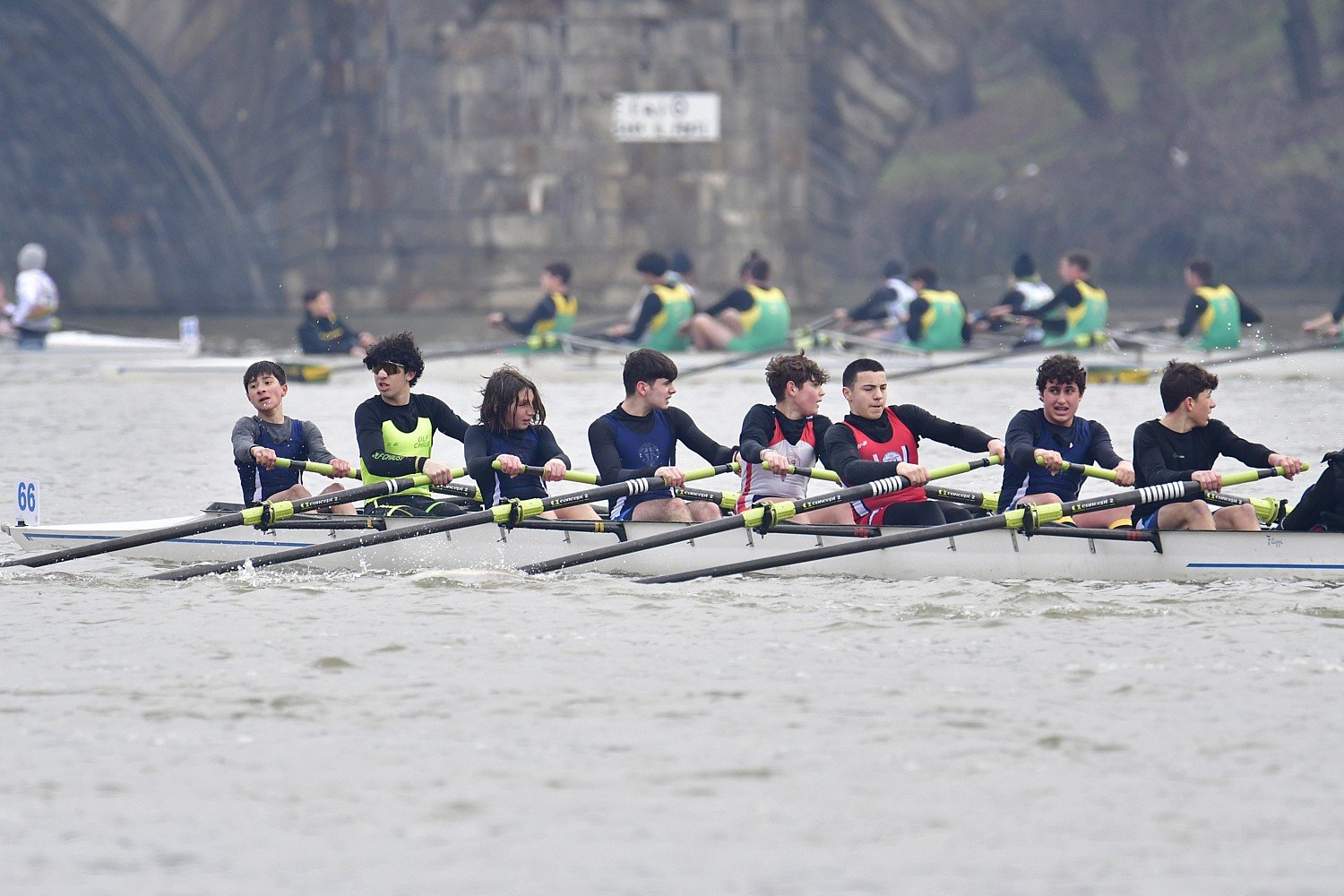 Young rowers from Vittorino da Feltre in competition 2026 Torino.