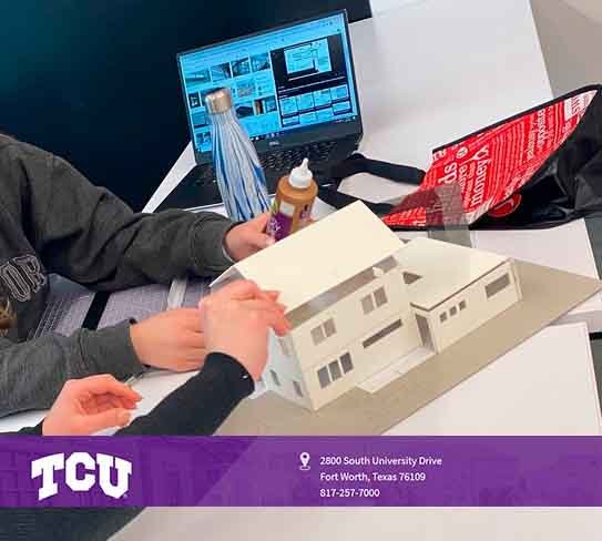2nd Year students in Fundamentals of Lighting are starting their Daylight Studies this week. They are constructing to scale models to simulate the difference between various daylight apertures including clerestories, vertical windows, curtain walls and skylights.