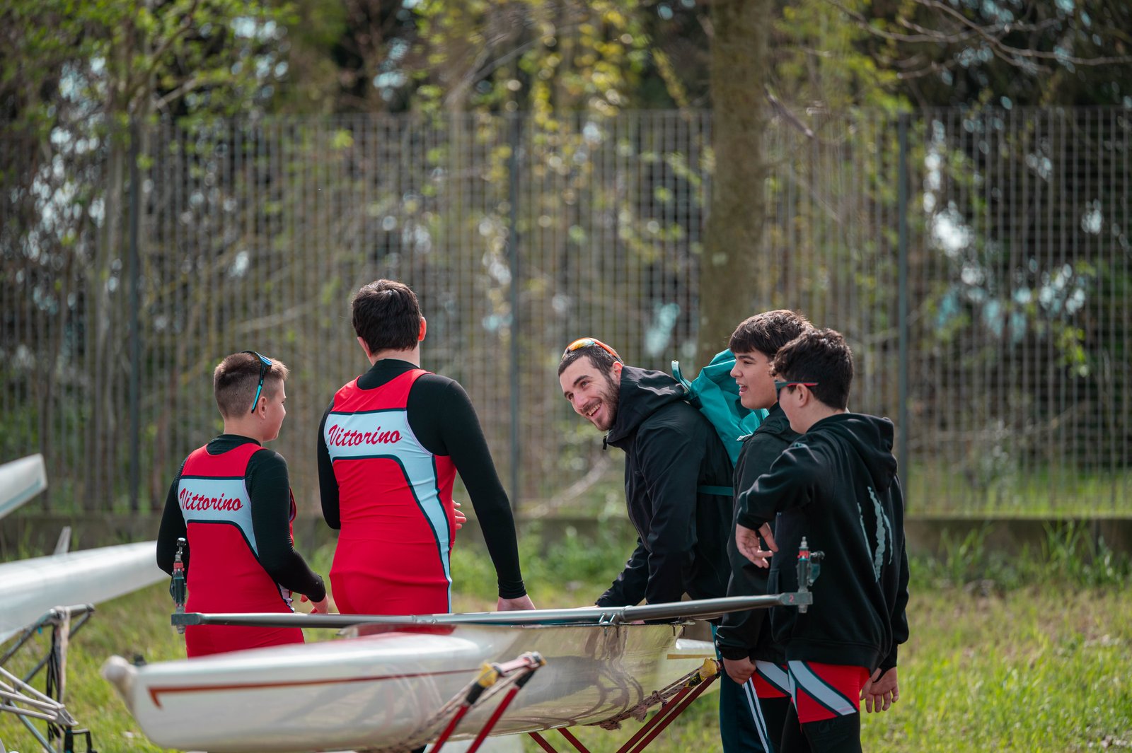 Vittorino Young athletes and coaches at the La Standiana Rowing Regatta