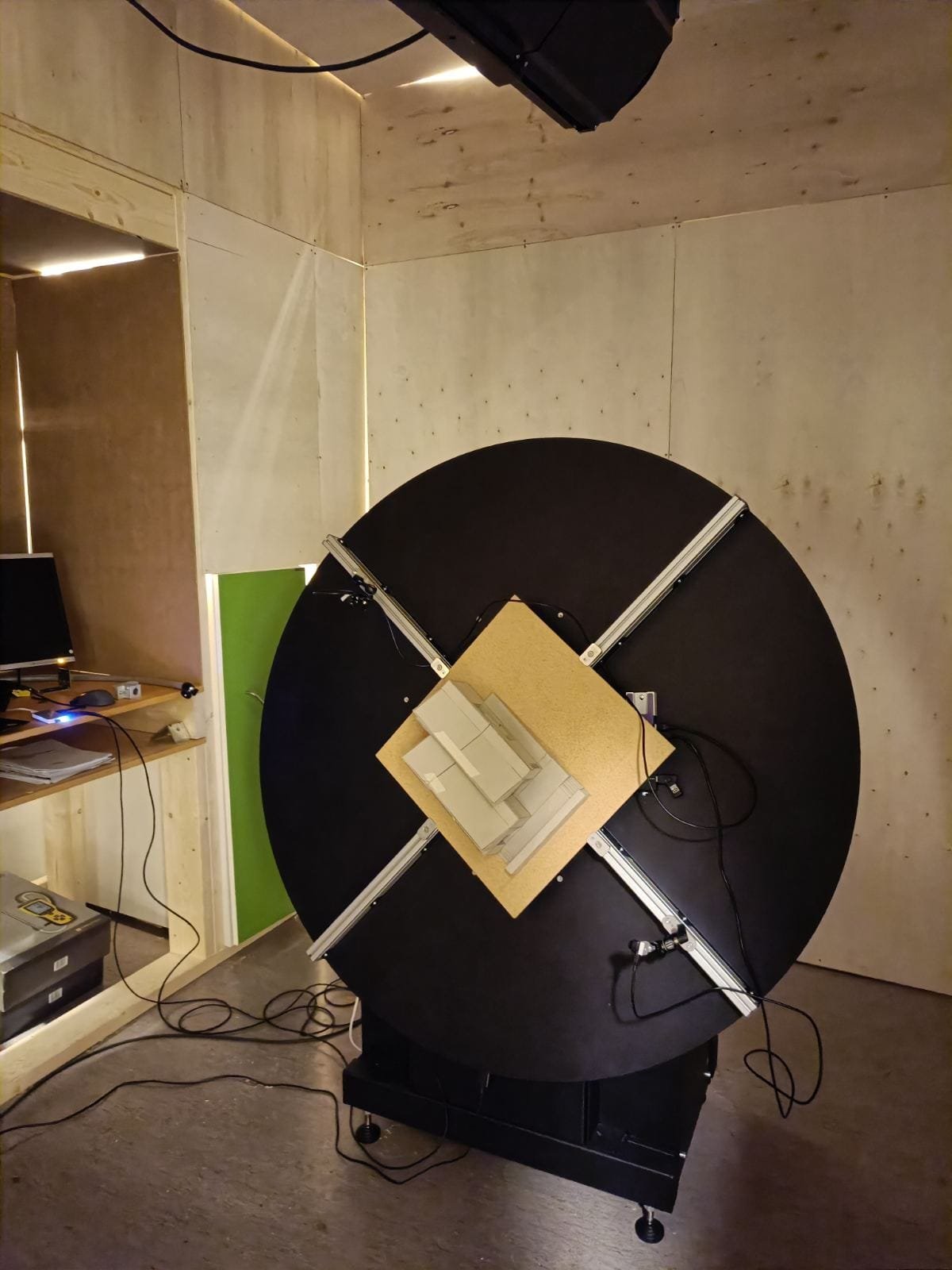 orange automatic Heliodon by Beta nit in NTNU laboratory