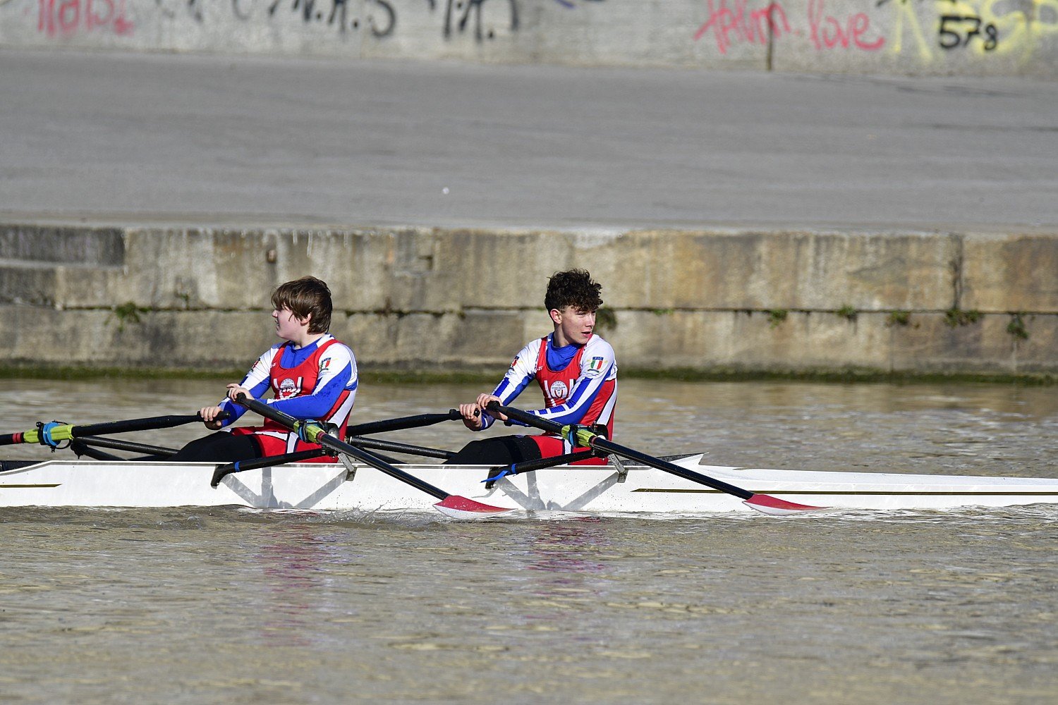 Young rowers from Vittorino da Feltre in competition 2026 Torino.
