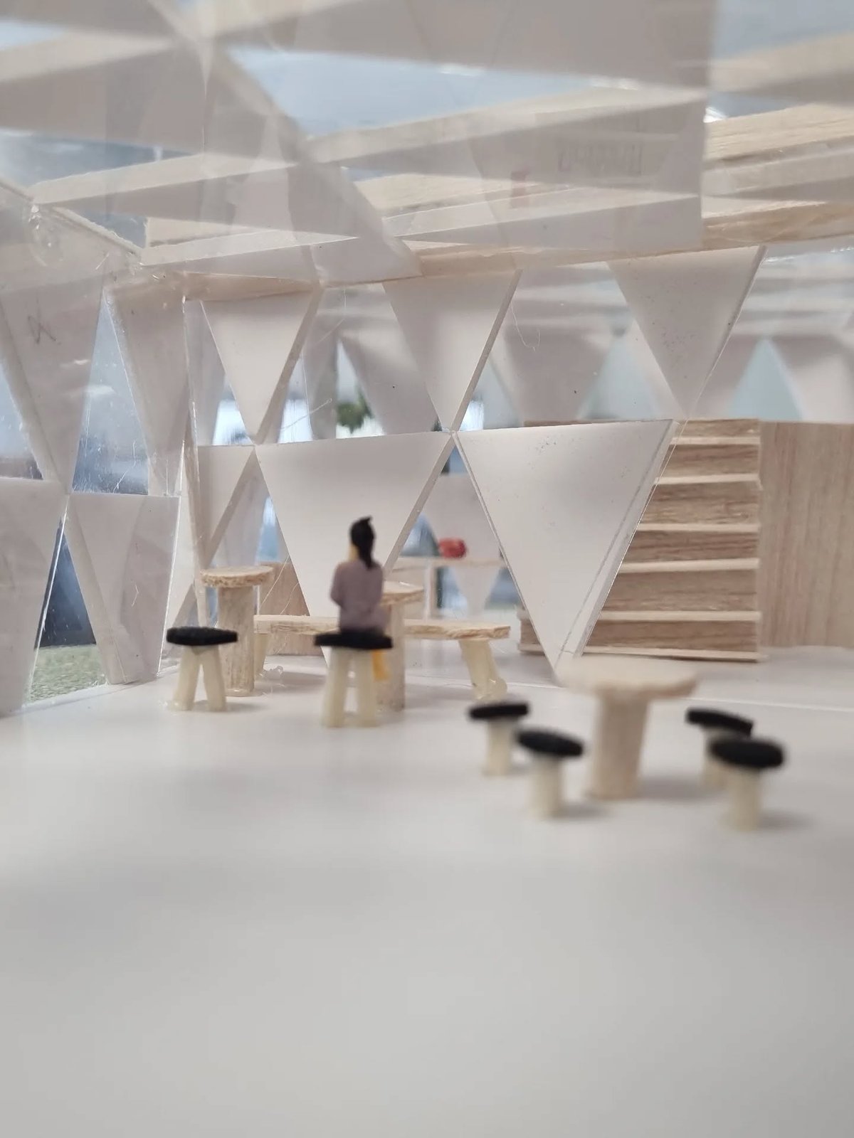Scale model developed by students of the Architectural Technology program at the Universidad Tecnológica del Perú (UTP), Chiclayo campus, under the guidance of Professor Rubén Paredes.