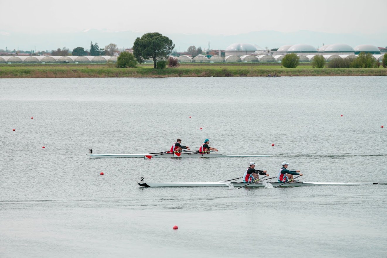 Vittorino athletes Sardi Matteo and Tinelli Marco at the La Standiana Rowing Regatta