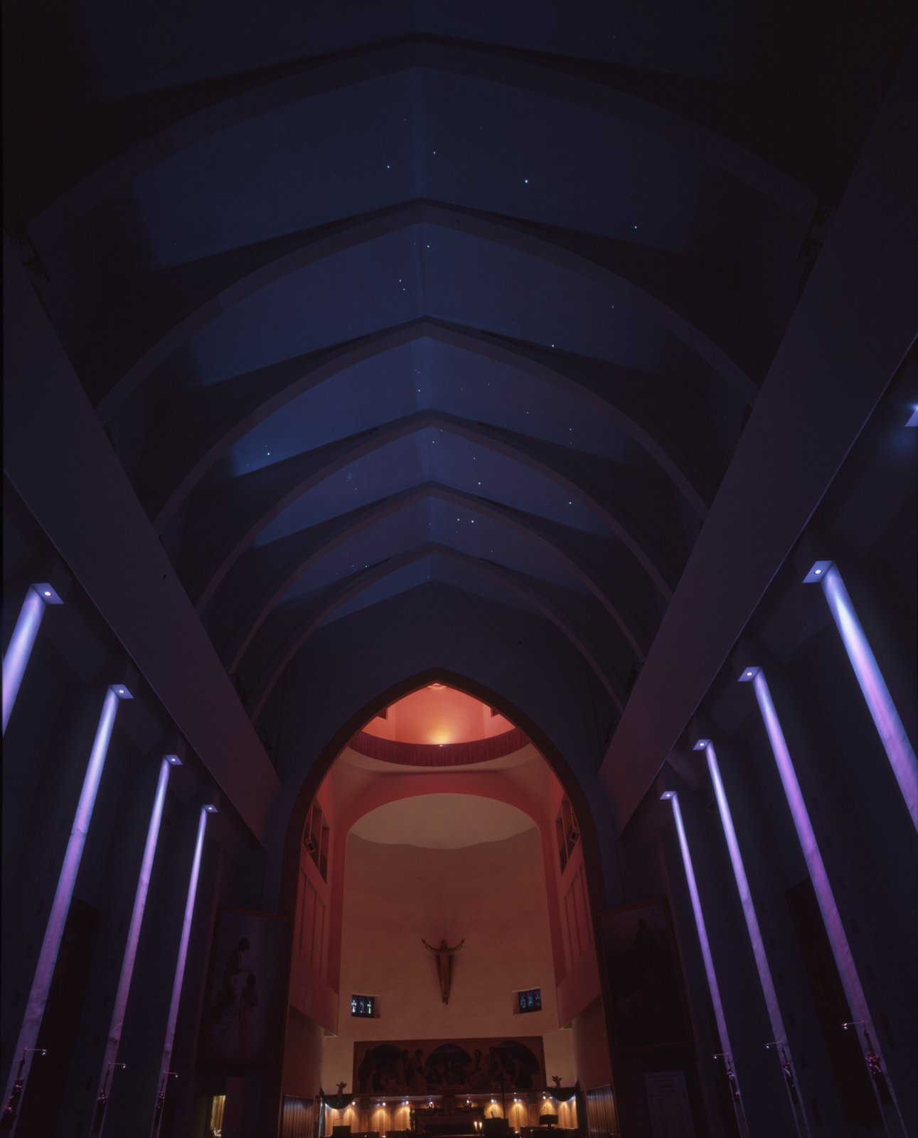 lighting design  of Tavazzano church