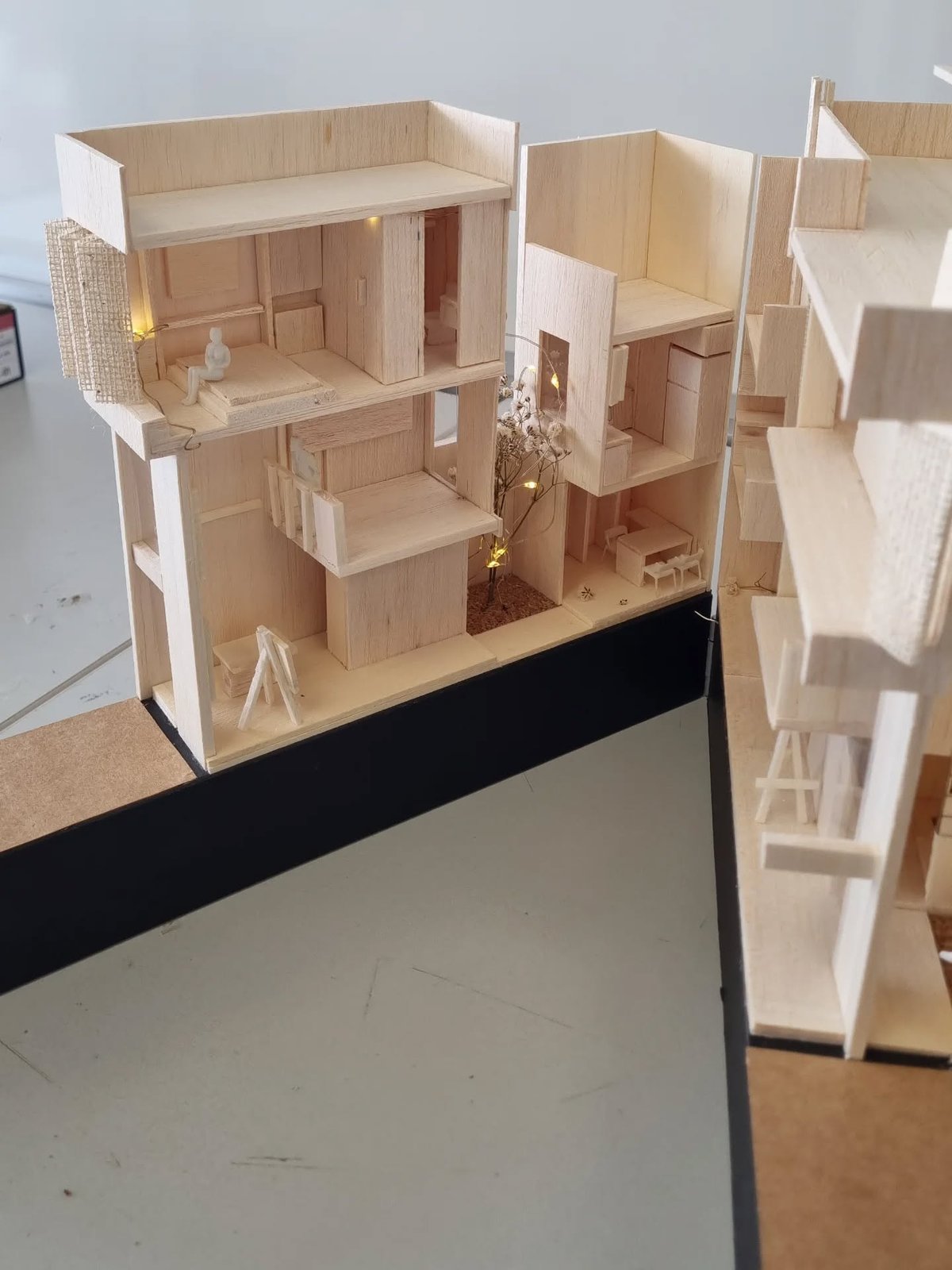 Scale model developed by students of the Architectural Technology program at the Universidad Tecnológica del Perú (UTP), Chiclayo campus, under the guidance of Professor Rubén Paredes.